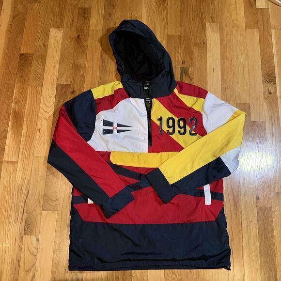 Reason Anorak Jacket 1992 Multi Color Pullover Men's L - Picture 1 of 5